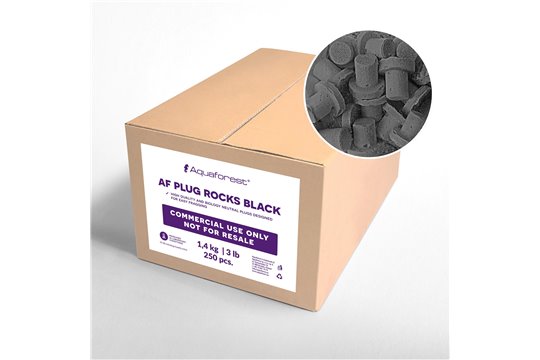 AQUAFOREST AF PLUG ROCKS BLACK 250 pcs COMMERCIAL